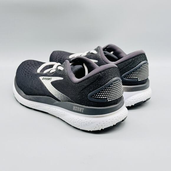 Brooks Shoes Womens 8.5 Black Ghost 15 Running Mesh Lace Up Athletic Sneakers - Picture 4 of 9